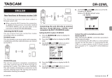 Tascam DR-22WL El manual del propietario