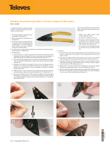Televes Precision stripper for optical fiber, Manual de usuario