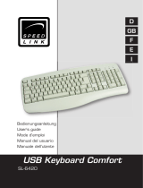 SPEEDLINK USB Keyboard Comfort Guía del usuario