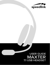 SPEEDLINK MAXTER 7.1 Surround USB El manual del propietario