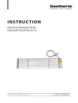 Dantherm CDP/CDP-T/CDF 40-50-70 Electrical Heating Coil Instrucciones de operación