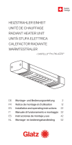 Glatz Radiant heater unit 1500 W Manual de usuario