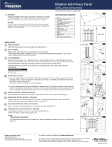 Freedom Brighton 6×6 Privacy Panel Guía de instalación