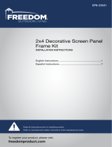 Freedom 2×4 Decorative Screen Panel Frame Kit Guía de instalación