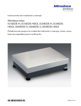 Minebea Intec IS16EDE-H, IS16EDE-H0CE, IS34EDE-H, IS34ED-H0CE, IS64EDE-H, IS64EDE-S, IS64EDE-H0CE Plataforma de pesaje El manual del propietario