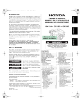 Honda Engines GX120UT2TX2 El manual del propietario