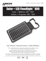 Wagan  Solar   LED Floodlight 1600 El manual del propietario