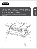 Keter Folding Work Table Manual de usuario