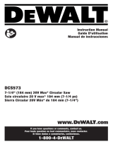 DeWalt 20V MAX Circular Saw El manual del propietario