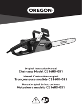 Oregon CS1400 Chainsaw Manual de usuario