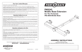 Bora Portamate Portamate Mobile Base Extension El manual del propietario