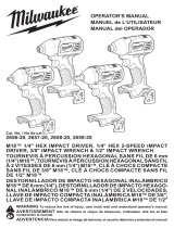 Milwaukee 2656-20 M18 Cordless Compact Impact Wrench El manual del propietario