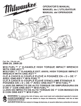 Milwaukee M18 FUEL Cordless D-Handle High Torque Impact Wrench Kit El manual del propietario