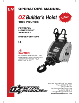 OZ LIFTING PRODUCTS OBH1000 El manual del propietario