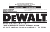 DeWalt 40V MAX Lithium Ion XR Brushless Backpack Blower El manual del propietario