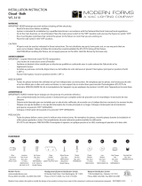 Modern Forms WS-3418 Cloud Instrucciones de operación