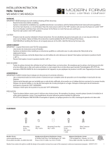 Modern Forms WS-W34517 Helix Instrucciones de operación