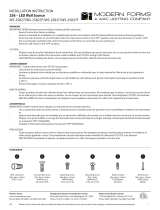 Modern Forms WS-25827 Vodka Instrucciones de operación