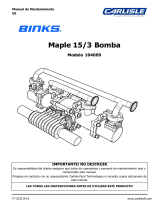 Carlisle BINKS - Maple Pump 15/3 Manual de usuario