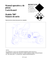 Redexim Verti-Drain® 7007 El manual del propietario