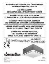 Kampmann Chilled water cassettes, article 325061* Guía de instalación