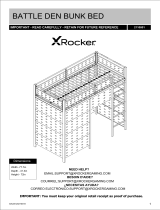 X Rocker Battle Den Gaming Bunk Bed Manual de usuario