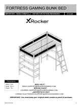 X Rocker Fortress Gaming Bunk Manual de usuario