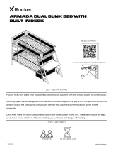 X Rocker Armada Twin-Over-Twin Bunk Bed Manual de usuario