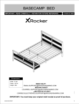 X Rocker Basecamp Full Gaming Bed Manual de usuario