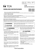 TOA Electronics WM-5225 Manual de usuario