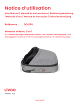 Livoo DOS195 2 in 1 Shiatsu Massager Manual de usuario