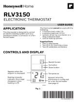 Honeywell Home RLV3150 Electronic Thermostat Guía de instalación