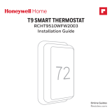 Honeywell T9 Smart Thermostat RCHT9510WFW2003 Guía de instalación