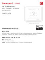 Honeywell T6 Pro Z-Wave Thermostat El manual del propietario
