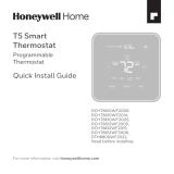 Honeywell Home RTH Series T5 Smart Thermostat Guía de instalación