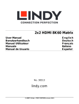 Lindy 2x2 HDMI 8K60 Matrix Manual de usuario