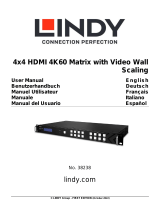 Lindy 4x4 HDMI 4K60 Matrix Manual de usuario