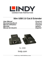 Lindy 50m USB 2.0 Cat.6 Extender Manual de usuario