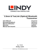 Lindy 3.5mm & TosLink (Optical) Bluetooth Transceiver Manual de usuario