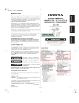Honda Engines GX100RTKRMB El manual del propietario