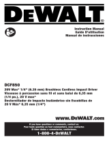 DeWalt DCF850B El manual del propietario