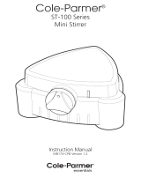Cole-Parmer ST-100 Stuart Analog Mini Stirrer, 1 L; 115/230 VAC Manual de usuario