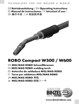 Abicor Binzel MIG/MAG Welding Torch System ROBO Compact W600 Instrucciones de operación