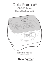 Cole-Parmer CB-200D Block Chiller/Heater; 100-230 VAC, 50/60 Hz Manual de usuario
