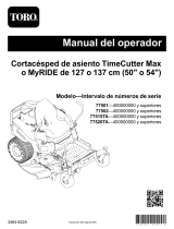 Toro TimeCutter Max 50in Zero Turn Riding Mower Manual de usuario