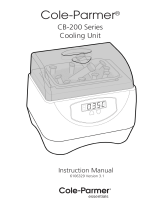 Cole-Parmer CB-200D-IB Electronic Ice Bucket; 100-230 V, 50/60 Hz Manual de usuario