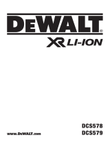 DeWalt DCS578 Manual de usuario