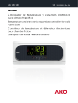 AKO AKO-16526 Temperature and electronic expansion controller for cold room store Guía de inicio rápido