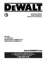 DeWalt 24in. Drum Fan El manual del propietario