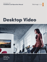 Blackmagic Desktop Video  Manual de usuario